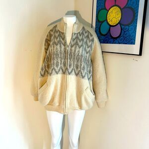 Icewool Vintage Iceland Sweater Jacket Size XL